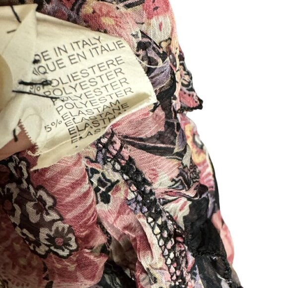 Just Margo Womens Floral Boho Ruffle Dress – Made in Italy, Size Small - Picture 9 of 14